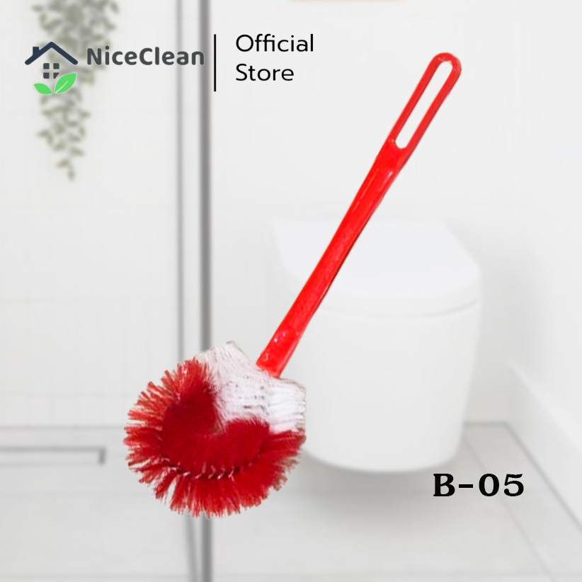 Kudzun แปรงห้องน้ำ แปรงล้างห้องน้ำ ด้ามจัมโบ้ เกรด A(คละสี) NiceClean