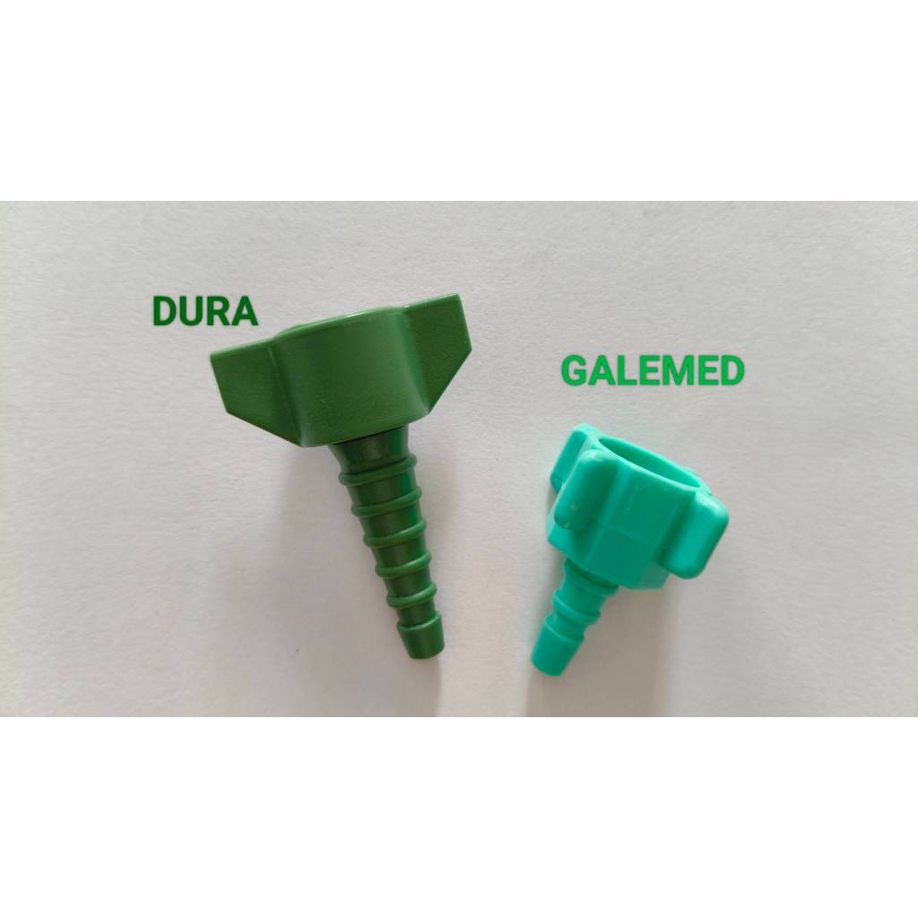 DURA ข้อต่อเกจ์ออกซิเจน Nut & Nipple O2 disp.Ins สำหรับ ถังออกซิเจน Oxygen tank.