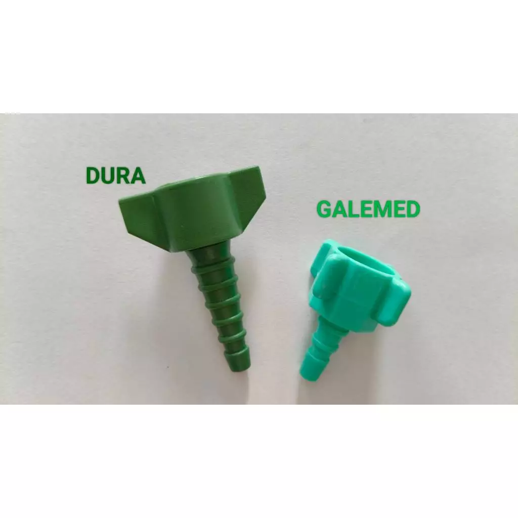 DURA ข้อต่อเกจ์ออกซิเจน Nut & Nipple O2 disp.Ins สำหรับ ถังออกซิเจน Oxygen tank.