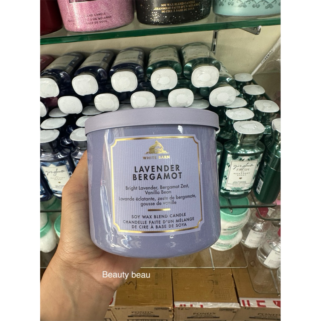 Bath & Body Works Lavender Bergamot 3-Wick Candle 411g.