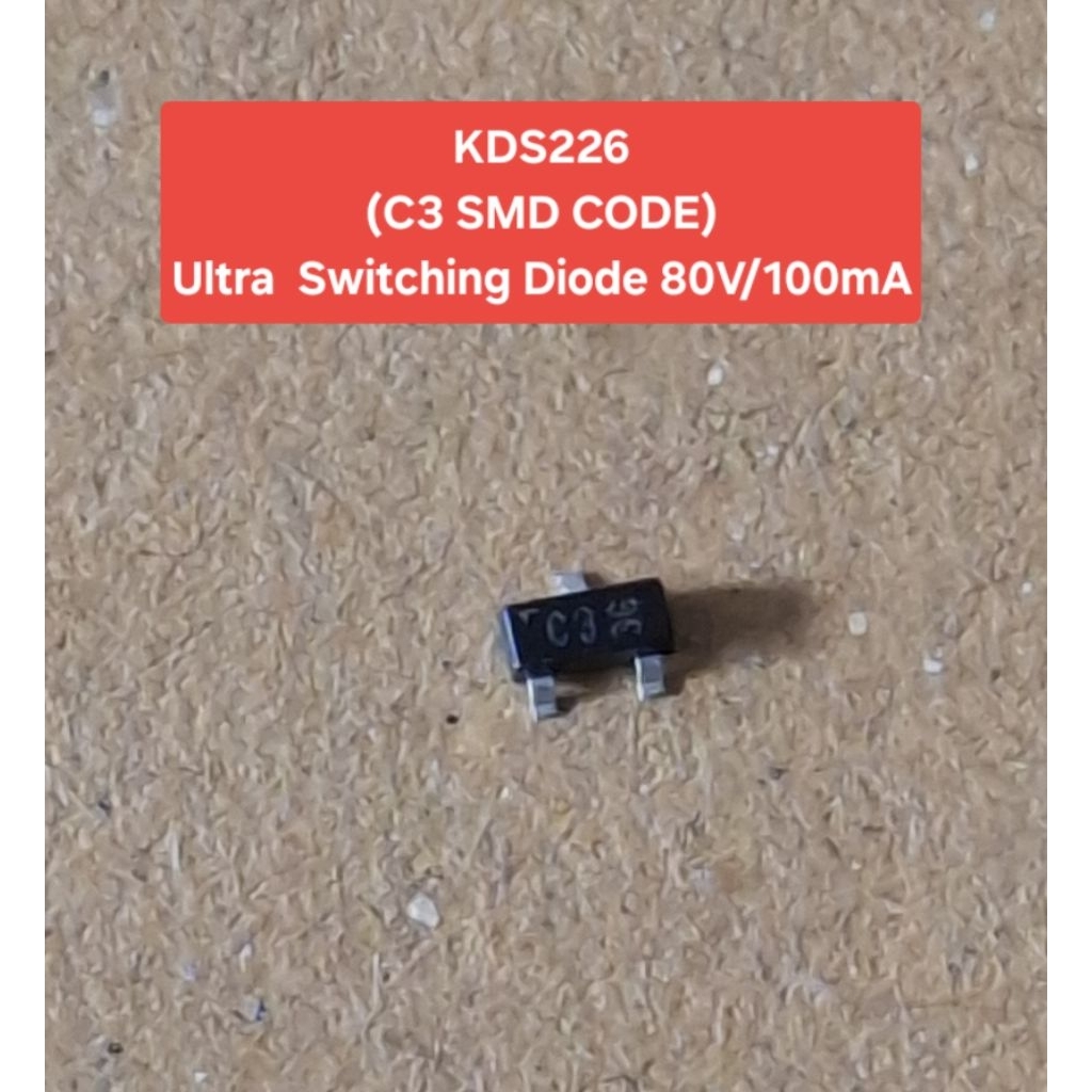 KDS226 (C3 SMD CODE) Ultra Switching Diode 80V/100mA(ห่อละ10ตัว)(ราคาห่อละ)