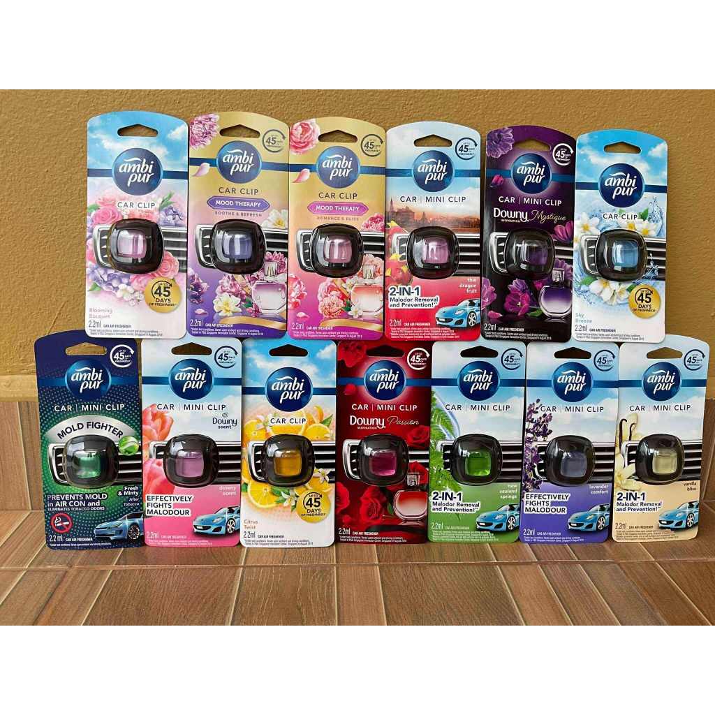 15กลิ่นพร้อมส่งAmbiPur Car Mini Series Air Freshener  Scent แอมบิเพอร์ คาร์ มินิ น้ำหอมปรับอากาศ  2.2ml