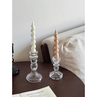 ที่วางเทียน ที่วางเทียนแก้วทรงสูง เชิงเทียนแก้วคริสตัล รุ่น 3883,3884,4092,4091