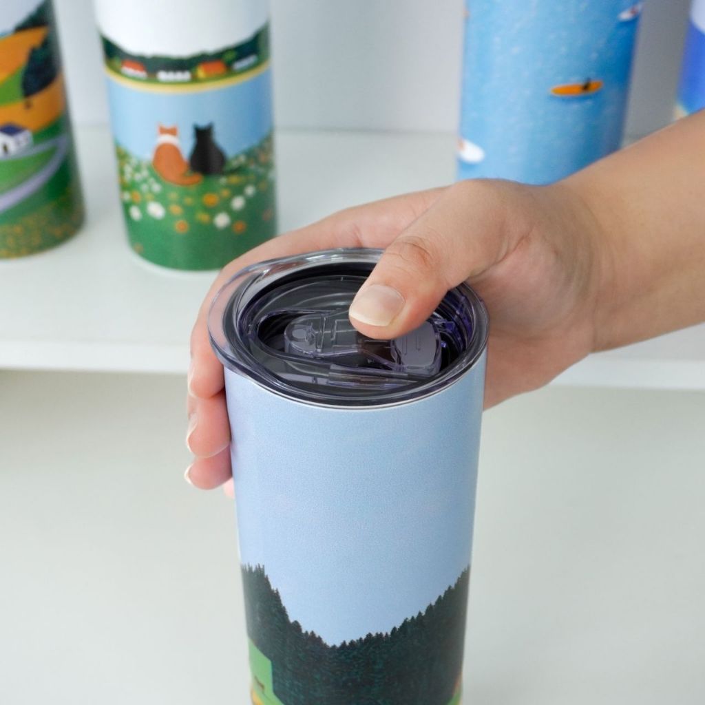 กระบอกน้ำเก็บความเย็น Skinny Tumbler พิมพ์ลาย Vacation Collection ราคา ถูกที่สุด ดีลบีเคเค แกลเลอรีภาพที่ 7