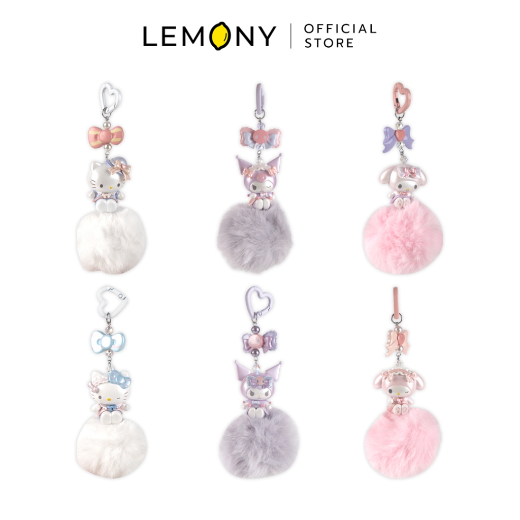 LEMONY กล่องจุ่มพวงกุญแจขนาดเล็ก Sanrio Characters Series ขนาด 14 ซม. (Sweet Style) Kuromi Playful