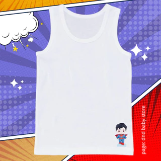 เสื้อซับในเด็ก เสื้อกล้ามลายการ์ตูน ซุปเปอร์ฮีโร่ มีไซส์ 3ถึง 11 ขวบ ผ้านุ่มซักแล้วไม่ยับ ใส่ได้อายุ 2-12ปี #เสื้อกล้าม