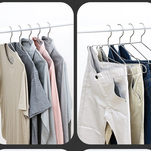 สื้อสแตนเลส 304แท้ ไม้แขวนเสื้อ หนา3.2mm แพ็ค10ชิ้น ไม้แขวนผ้า ไม้แขวน แข็งแรง ไม้แขวนเหล็ก จัดส่งที่รวดเร็ว COD - รูปที่ 2