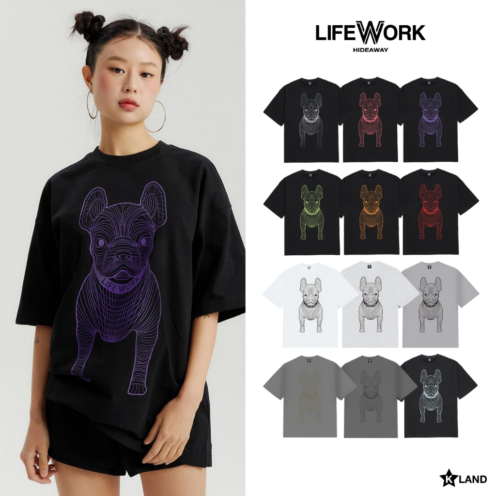 [พร้อมส่ง] LIFEWORK RADOG BIG LOGO SERIES TEE SHORT SLEEVE T-SHIRT เสื้อไลฟ์เวิร์คหมาโปร่ง แขนสั้น คอกลม (LWK24TS0006U)