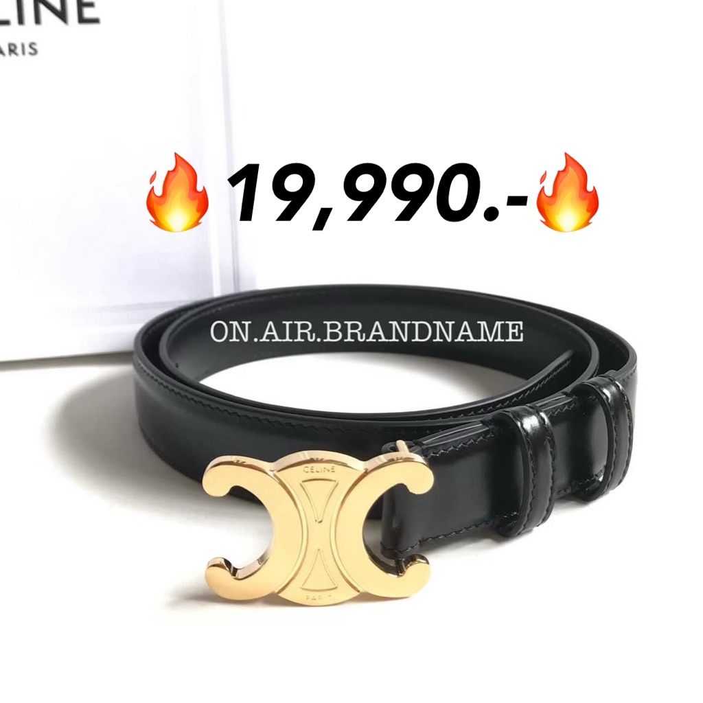 New celine medium triomphe belt 2.5 cm. เข็มขัด สุดฮิต