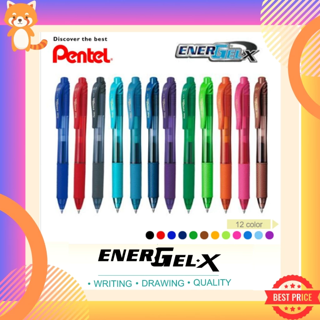 ปากกา Pentel Energel X รุ่น BLN105 // BL107 ขนาด 0.5 MM // 0.7 MM และไส้ปากกา 0.5 0.7 MM ปากกาแบบเจล