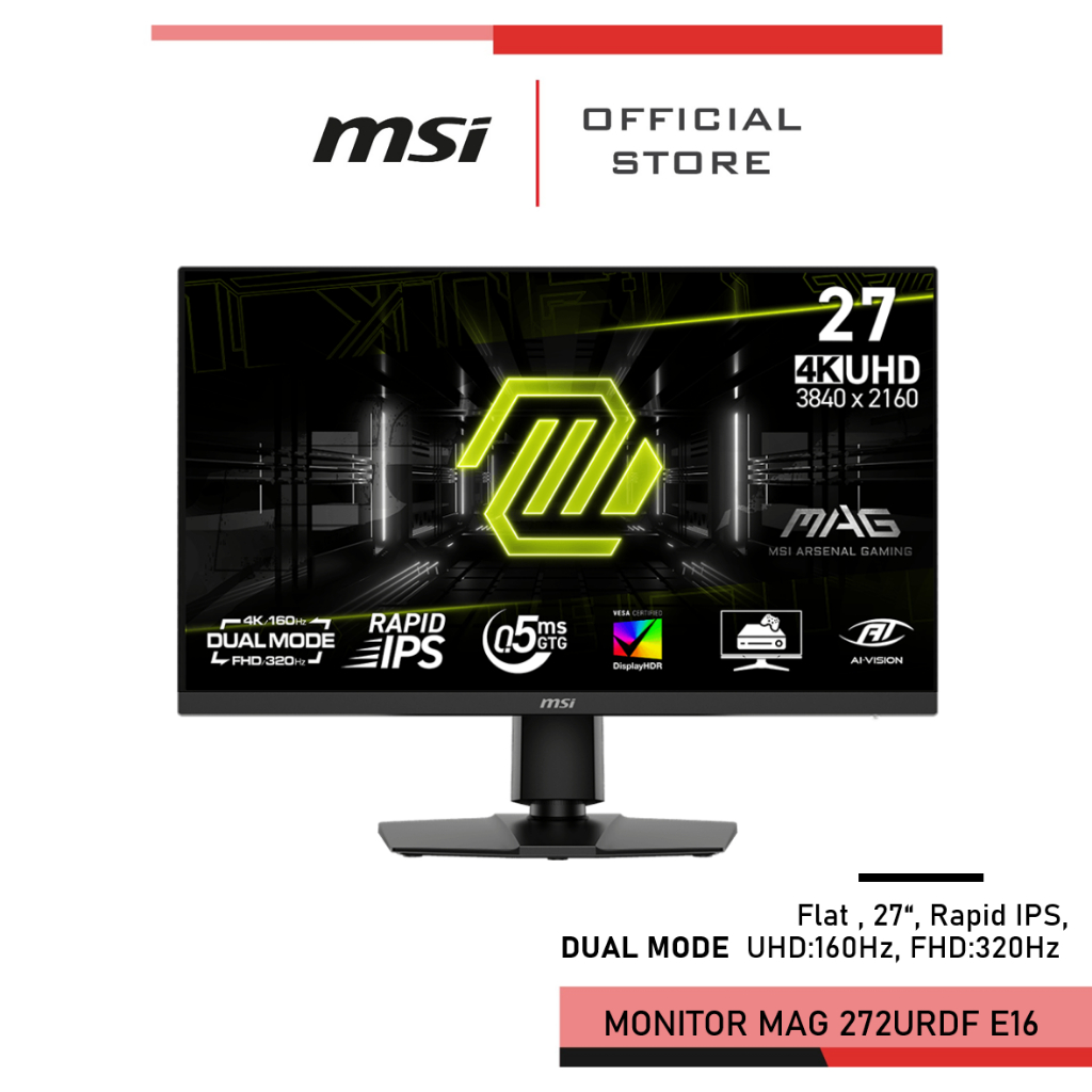 [Pre-Order] MSI MAG 272URDF E16 จอคอมพิวเตอร์ 27นิ้ว 4K Monitor IPS