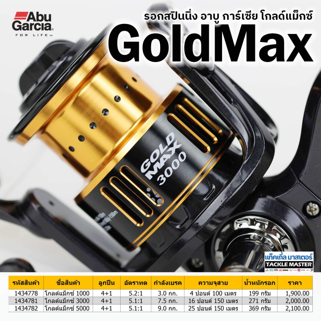รอกสปินนิ่ง อาบู การ์เซีย โกลด์แม็กซ์ / Abu Garcia GOLDMAX Spinnig Reel