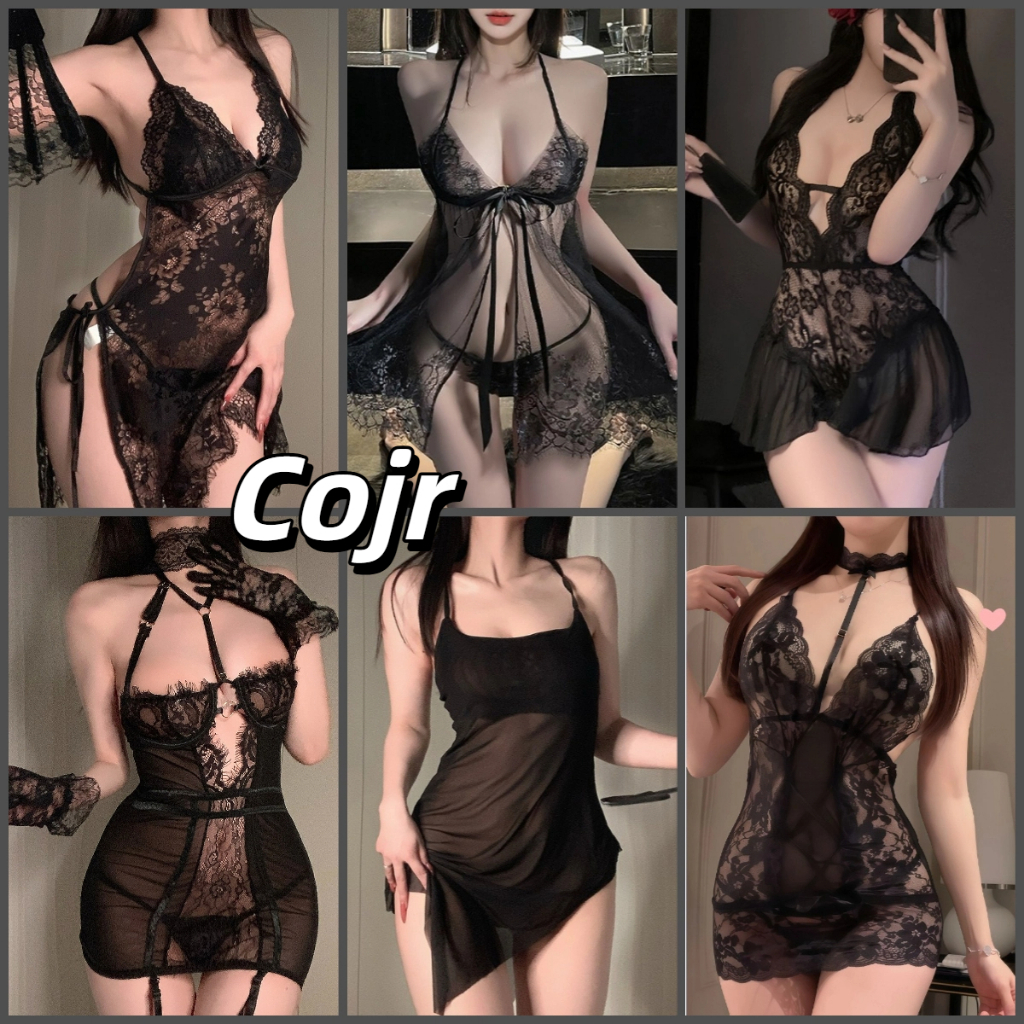 Cojr💖sex💖ชุดบอดี้สูท ชุดบอดี้สูทเซ็กซี่.  ห้อยคอ คอวีลึก เปิดเป้า ผ้าซีทรู  เว้าหลัง เปิดเผยหน้าอก ลูกไม้เซ็กซี่ 💕girl💕 - รูปที่ 3