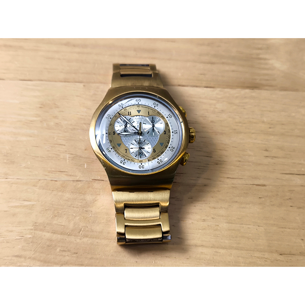 นาฬิกามือสอง SWATCH IRONY Gold Tone Chronograph