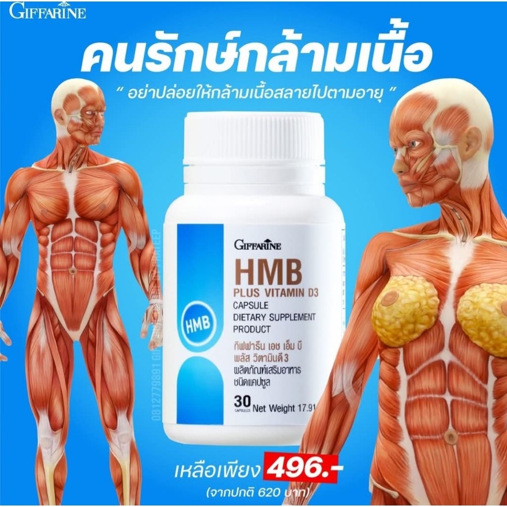 HMB plus vitamin D3 ปกติ 620.-