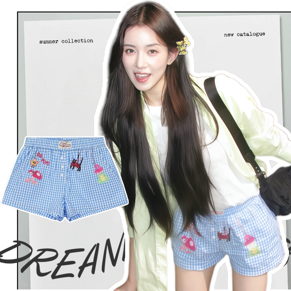 BIK พร้อมส่ง🔥กางเกงขาสั้น มีลวดลาย ตกกระโปรงสวย การตัดเย็บสามมิต สไตล์เกาหลีใส่แล้วผอมเพรียวและทันสมัยดูแพงเสื้อสวยดี