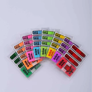 [100ชิ้น] Sign here โน๊ตติดชี้จุดลงลายมือชื่อ ลงนาม signature sticky note