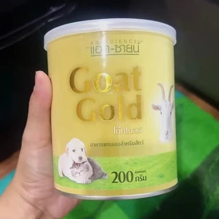 MG-902 AG-SCIENCE Goat Gold 🐐✨ แอค-ซายน์ นมแพะผงสำหรับสัตว์เลี้ยง สุนัข 🐶 แมว 🐱 อาหารเสริมทดแทนนม ขนาด 200กรัม x 1กระปุก