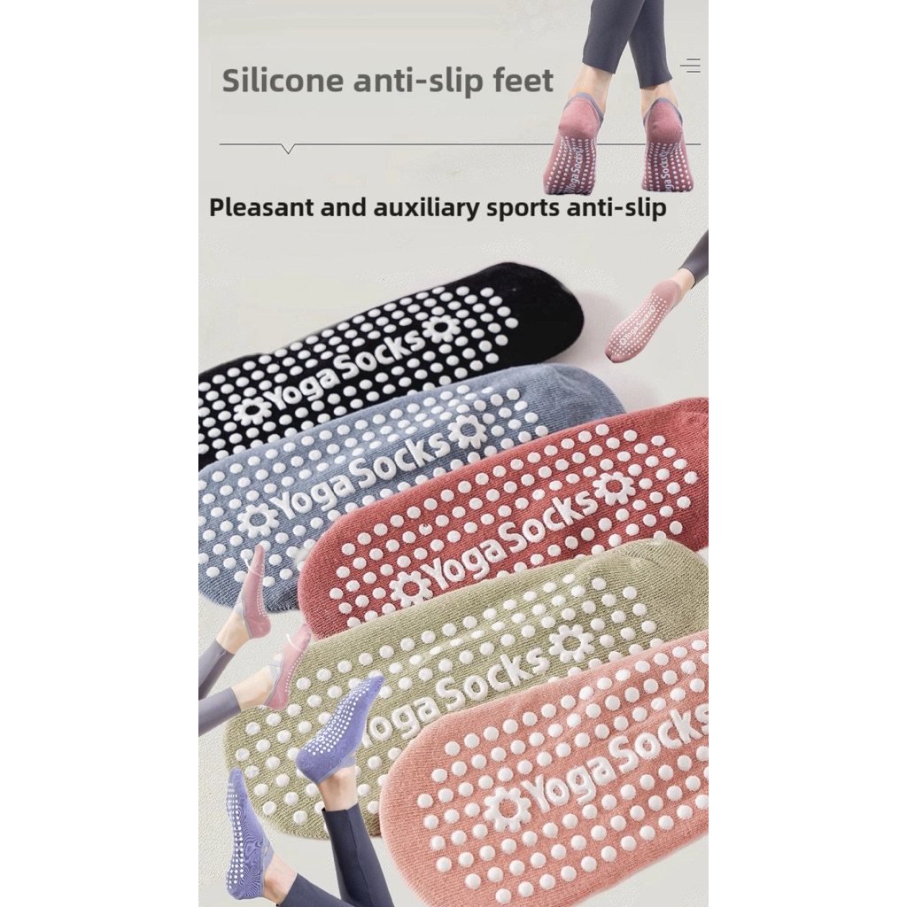 ถุงเท้ากันลื่น สำหรับพิลาทิส โยคะ 💖✨ ถุงเท้า pilates พร้อมส่งจากไทย🇹🇭