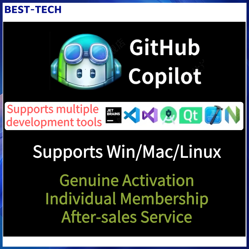 GitHub Copilot pro Genuine officially authorized activation.Stable Al programming assistance prompts