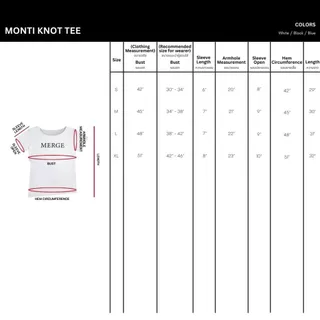 Merge Official - Monti Knot Tee (พร้อมส่ง)