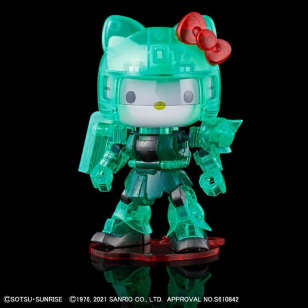 🇯🇵Bandai Hello Kitty / MS-06 Zaku II (SDCS) (Clear Color)(พลาสติกใส)