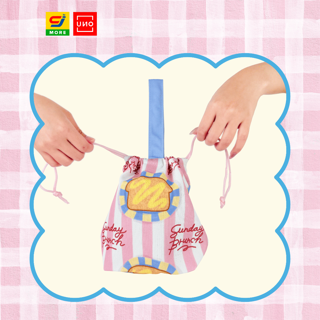 UNO x Mnotmmm กระเป๋าถุงผ้าหูรูด