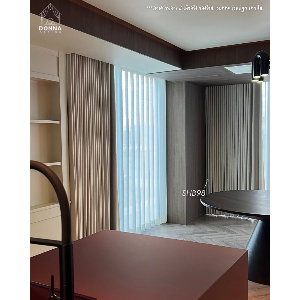 แนะนำ ผ้าม่าน ผ้าม่านตาไก่ รุ่นSoft Linen Blackout กันแสง100% สูงถึง3.20 กันรอยขีดข่วน กันร้อน (แถมสายรวบ+โซ่ถ่วง) ราคาพิเศษ มีเก็บเงินปลายทาง