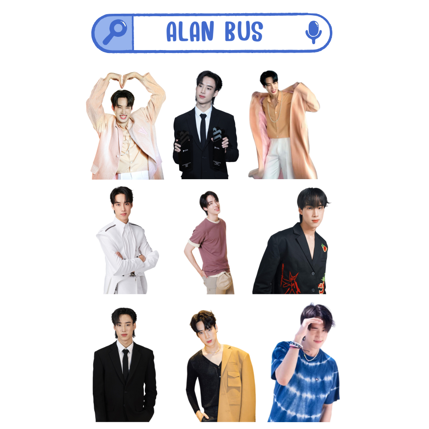 สติ๊กเกอร์ไดคัท 50% ขนาด A6 วง BUS (ส่งรูปมาทำได้ค่ะ)