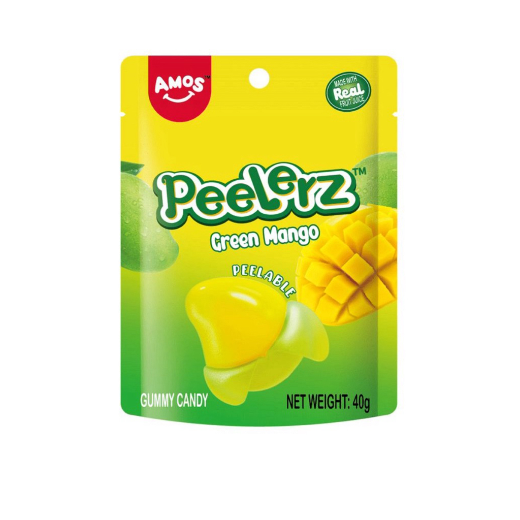 [ส่งด่วน] Amos Peelerz Peelable Gummy Orange/Banana/Anos Peelerz Mango 40g เอมอสกัมมี่ปลอกเปลือกรสกล้วยและรสมะม่วง - รูปที่ 2