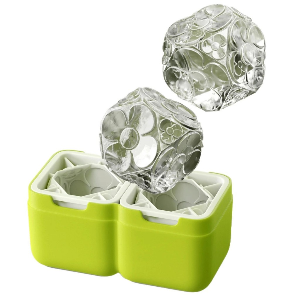 Zoku Deco Ice Mold  แม่พิมพ์น้ำแข็งแบบสี่เหลี่ยมลวดลายดอกไม้