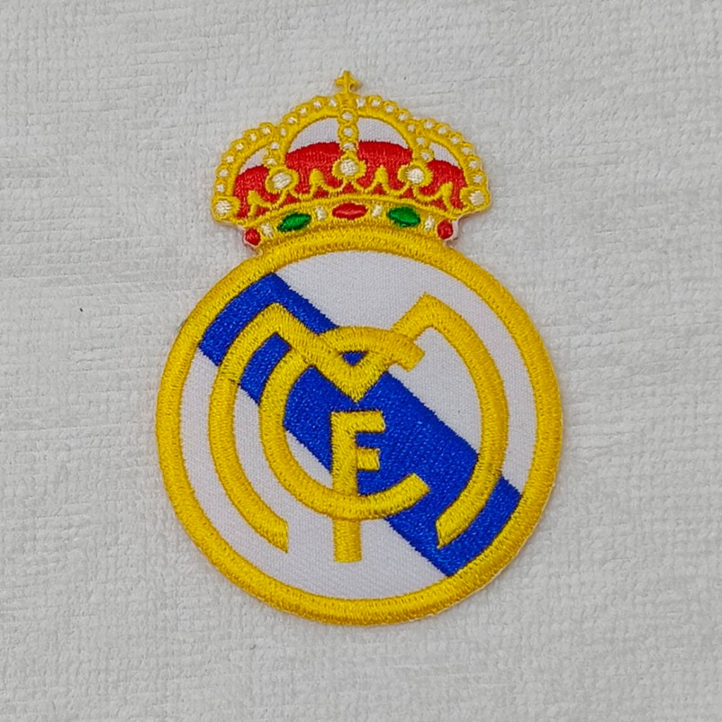 อาร์ม ตัวรีดติดเสื้อ อาร์มติดเสื้อ Real Madrid Iron on Patch รีลมาดริด ฟุตบอล สโมสรฟุตบอลสเปน Sticker DIY สติ๊กเกอร์
