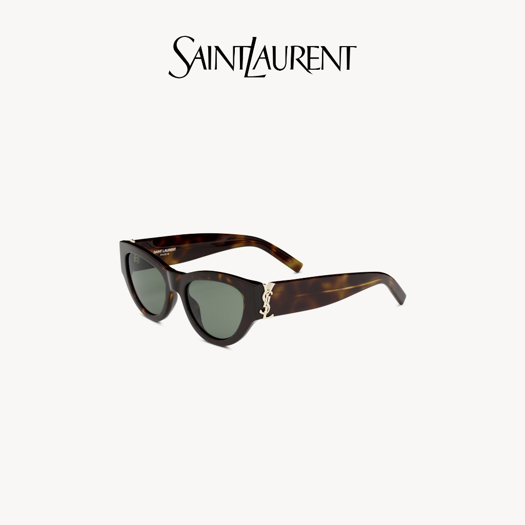 YSL/Saint Laurent Women's Havana and Green SL M94/F Sunglasses