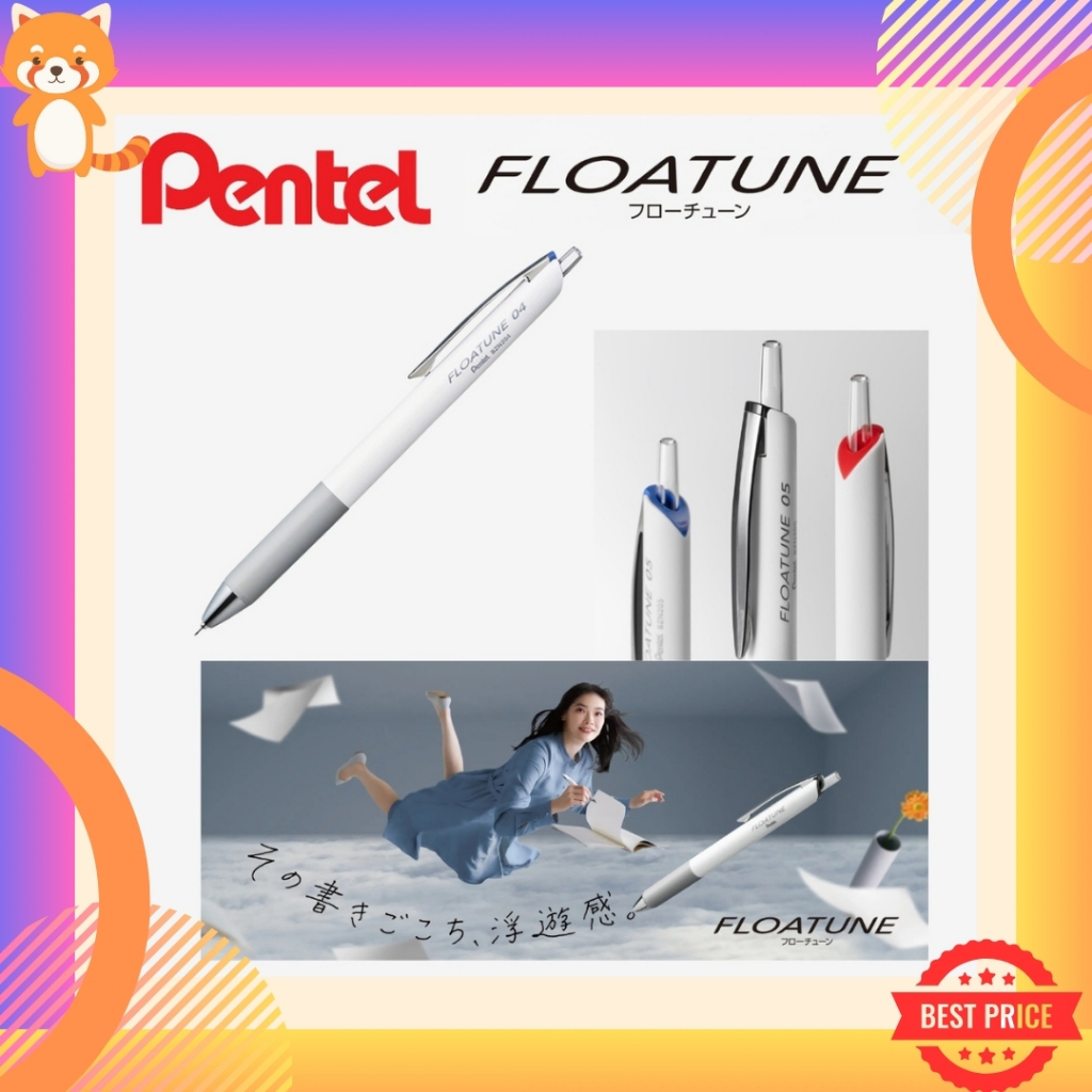 สินค้าใหม่!! Pentel Floatune ปากกาลูกลื่น ดีไซน์สวย ด้ามสีขาว สุดยอดความลงตัวระหว่างสไตล์และฟังก์ชันการใช้งาน