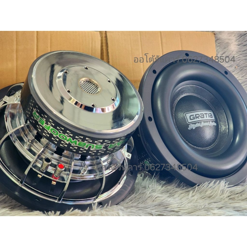 ลำโพงซับเบส10นิ้วกาเทีย(1คู่)Gratiaแม่เหล็ก180V75mmสเปคยอดฮิต