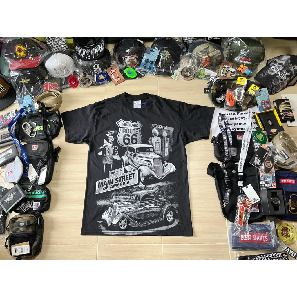 เสื้อ Vintage Route 66 สภาพใหม่ size L