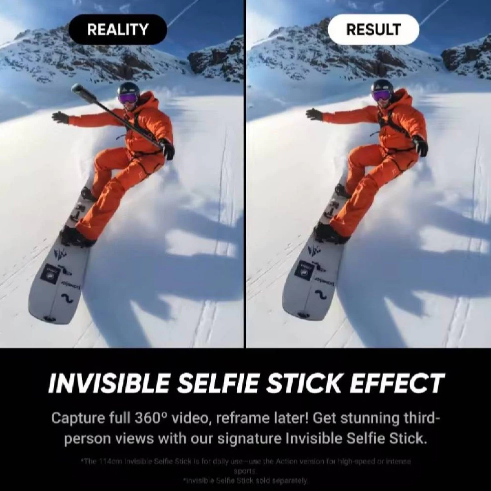 [Starter] Insta360 X5 Action Camera 8k 360 องศา ใหม่มือ 1️⃣  ในซีล แท้ 💯 % ประกันศูนย์ไทย 1️⃣ ปี thumbnail 5