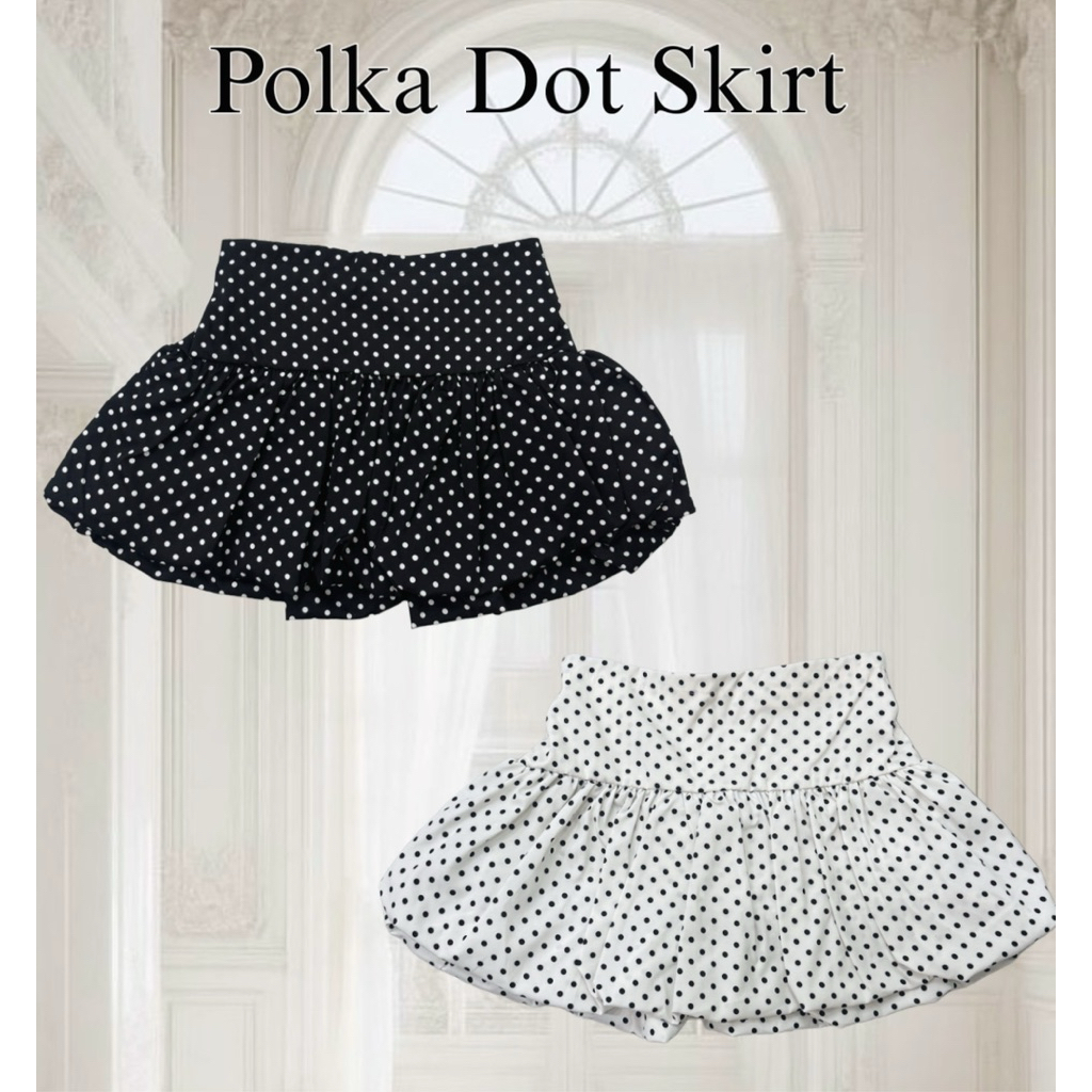 Polka Dot Skirt | กระโปรงลายจุดน่ารัก คลาสสิกตลอดกาล กระโปรงบอลลูนลายPolka Dot💕🎀
