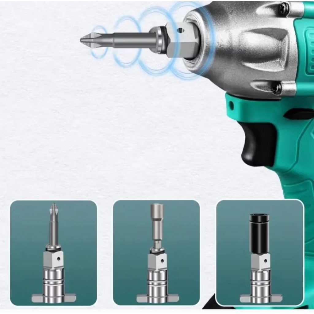 ตัวแปลงบล็อคไร้สายแบบสวมเร็วจับแน่นแข็งแรง จับลูกบล็อค ดอกไขควง ดอกสว่าน