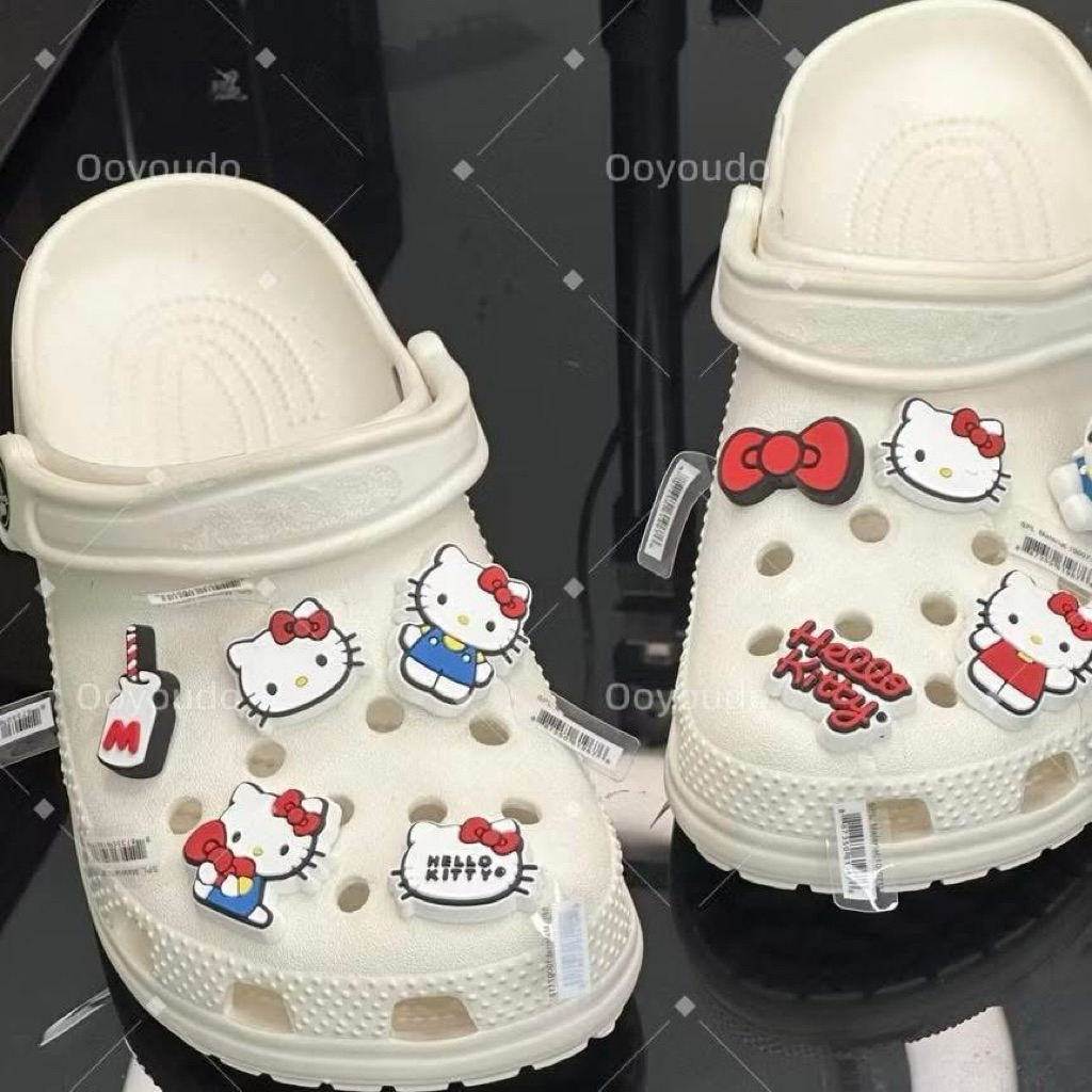 ส่งไว ❤️𝟣 เซ็ท 𝟣𝟢 ตัว / ตัว 𝙅𝙞𝙗𝙗𝙞𝙩𝙯 Crocs  น้อนคิต ตี้  ติดรองเท้า โคต ร น่ารักเลยค่า คุ้มมาก - รูปที่ 2