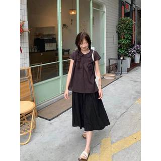 Somedays l 🐰Choco Blouse เสื้อแขนสั้นสไตล์พส.เกา พส.ญป. ที่เกากำลังฮิตมากๆ