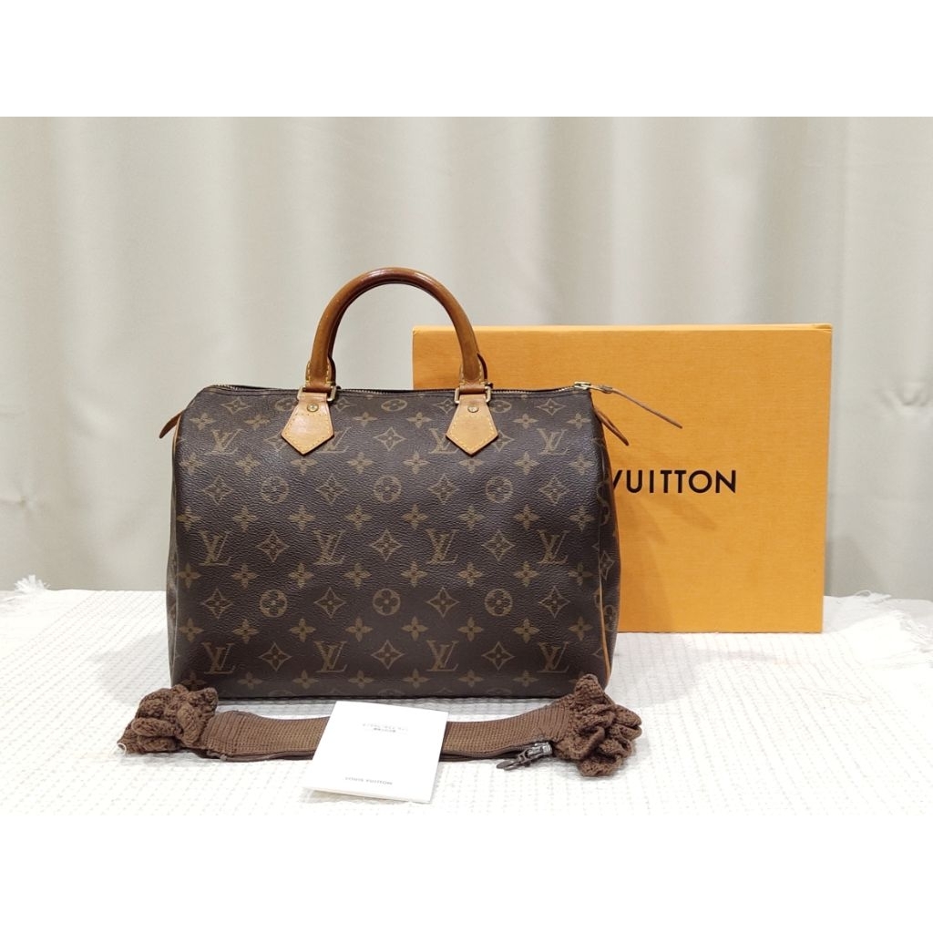 หลุยส์สปีดี้30 มือสองของแท้ Louis Vuitton Speedy 30 – Authentic Pre-owned LV Bag