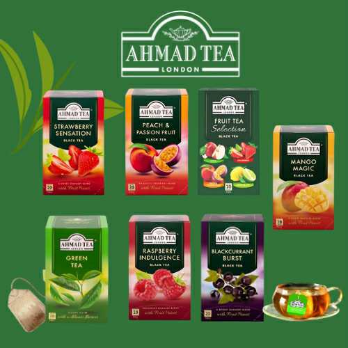 ชา AHMAD TEA หลากหลายรสชาติให้เลือก (สินค้าขายดี) 1 กล่องมี 20 ซอง
