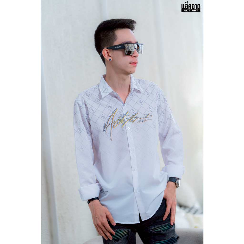 เสื้อเชิ้ตเเขนยาว รุ่น Neon Glow เรืองเเสงได้ในที่มืด