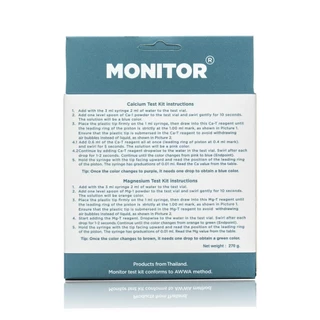 ชุดทดสอบแคลเซียมและแมกนีเซียม โมนิเตอร์ สำหรับปะการัง MONITOR Ca/Mg TEST KIT For Coral & Reef