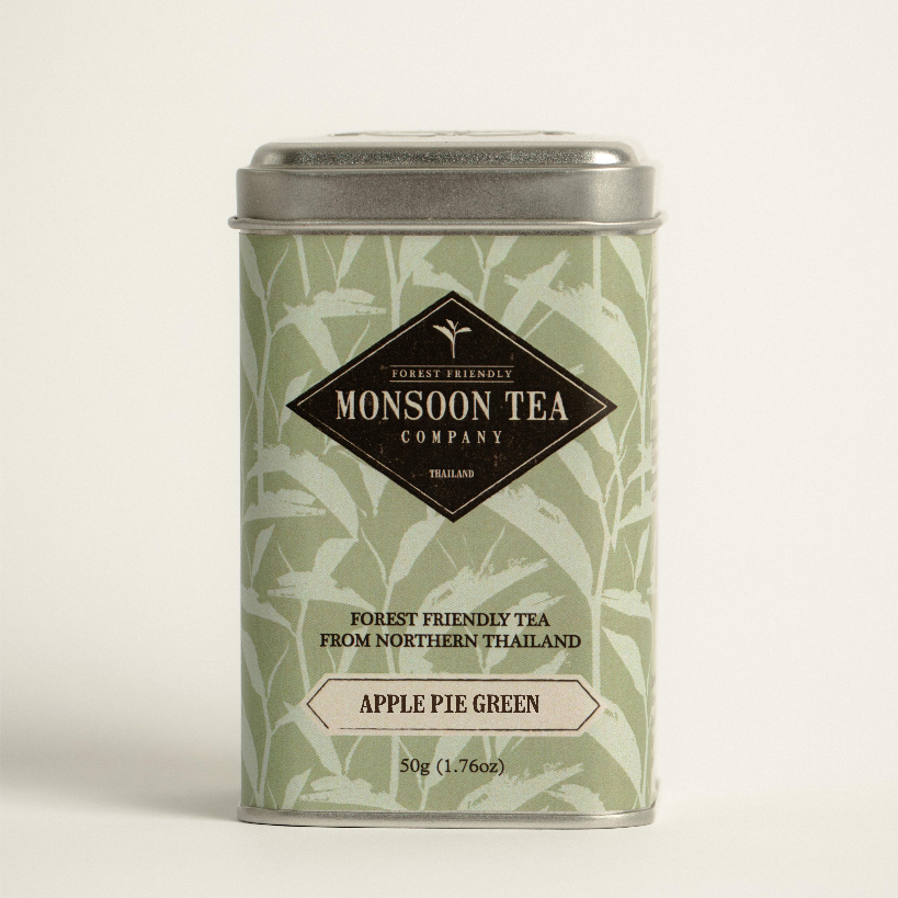 ชาเขียวพายแอปเปิ้ล Apple Pie Green Tea from Thailand ชาป่าให้รสชาติที่นุ่มนวล และผ่อนคลาย