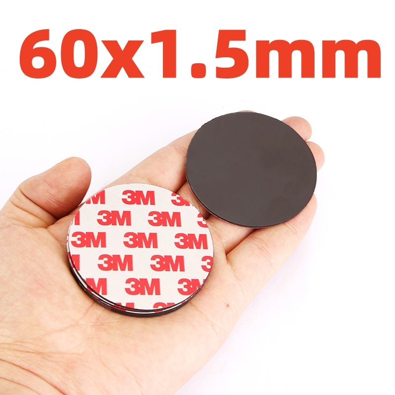 แผ่นแม่เหล็กอ่อน เสริมแถบกาวในตัว 3M แบบกลม แข็งแรงกาวหลังยางกลม แม่เหล็ก แม่เหล็กติดตู้เย็นอุปกรณ์ ( 1 ชุด 5 ชิ้น ) - รูปที่ 4