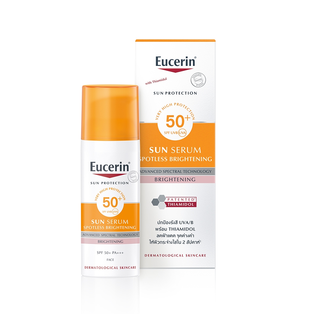 Eucerin SUN SPOTLESS BRIGHTENING SERUM SPF50+ PA+++ ยูเซอริน ซัน สปอตเลส ไบรท์เทนนิ่ง เซรั่ม เอสพีเอฟ50+ พีเอ+++