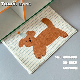 Tawii. พรม พรมปูพื้น พรมเช็ดเท้า พรมนุ่ม ของแต่งห้อง 40/50/6…