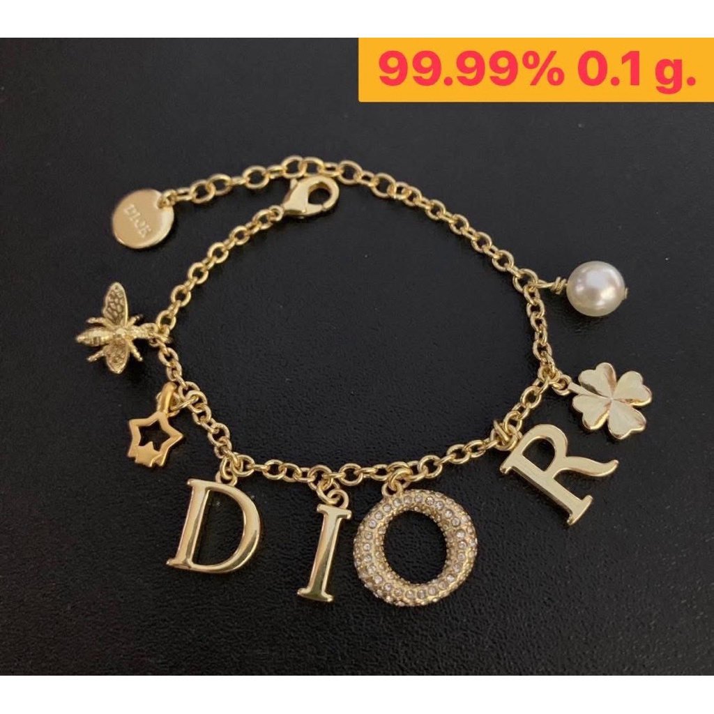 สร้อยข้อมือแฟชั่นcd มาให้เลือก3แบบ น้ำหนัก0.1กรัม 99.99%